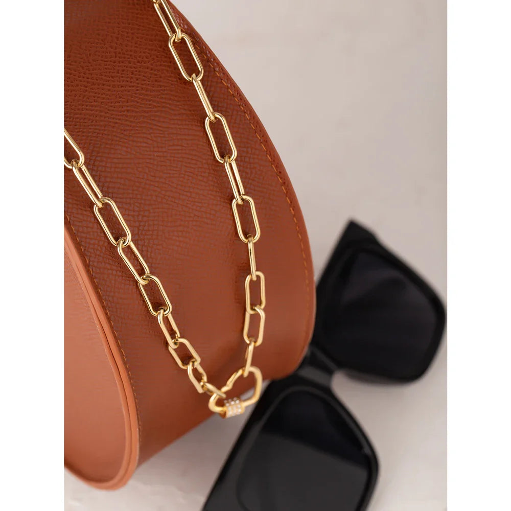 Heart Pendant Necklace Gold