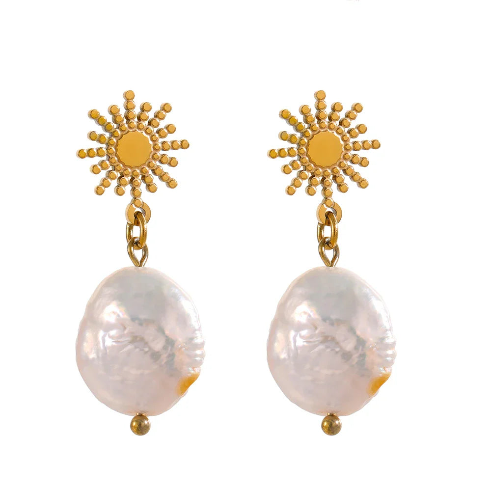 Celestial Pearl Dangles