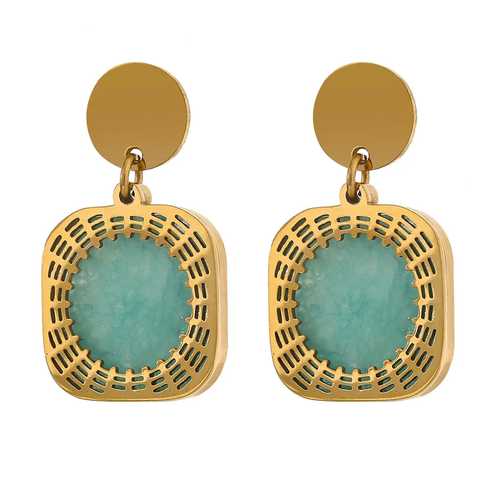 Square Dangle Earrings