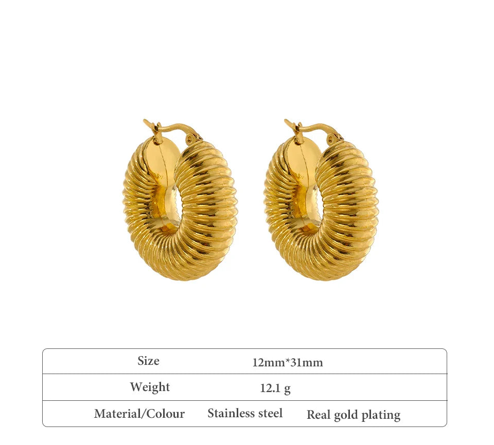 Chunky Gold Hoops