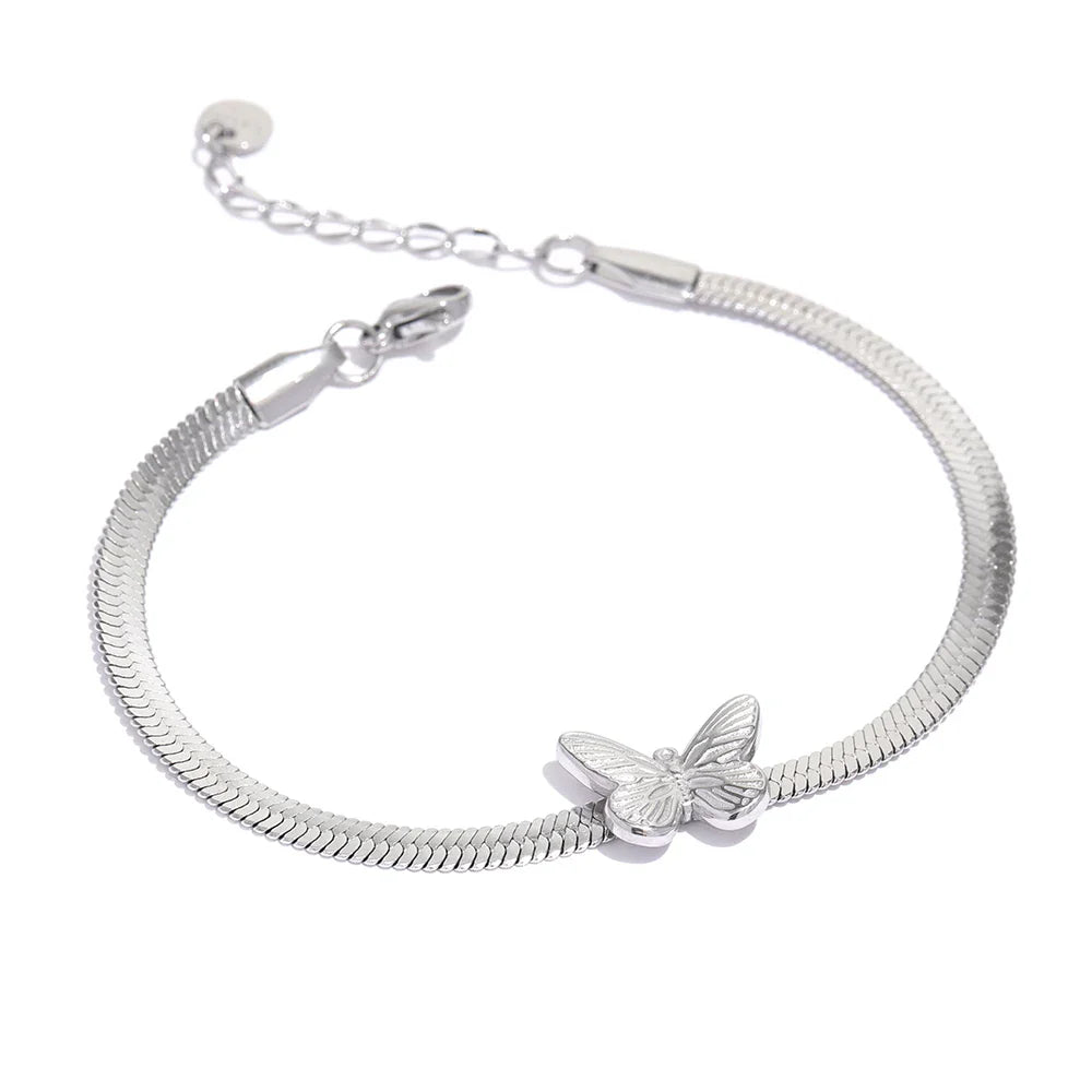 Butterfly Snake Chain Bracelet