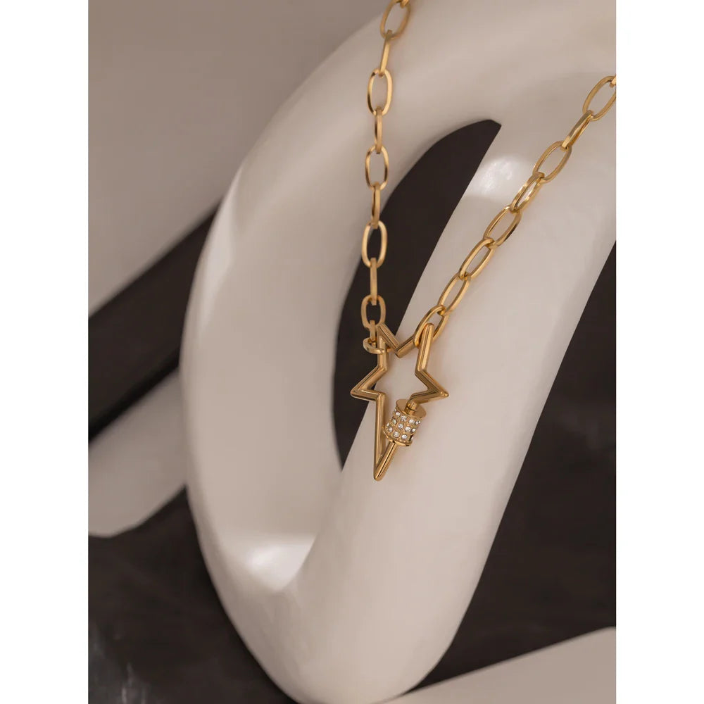 Gold Star Necklace