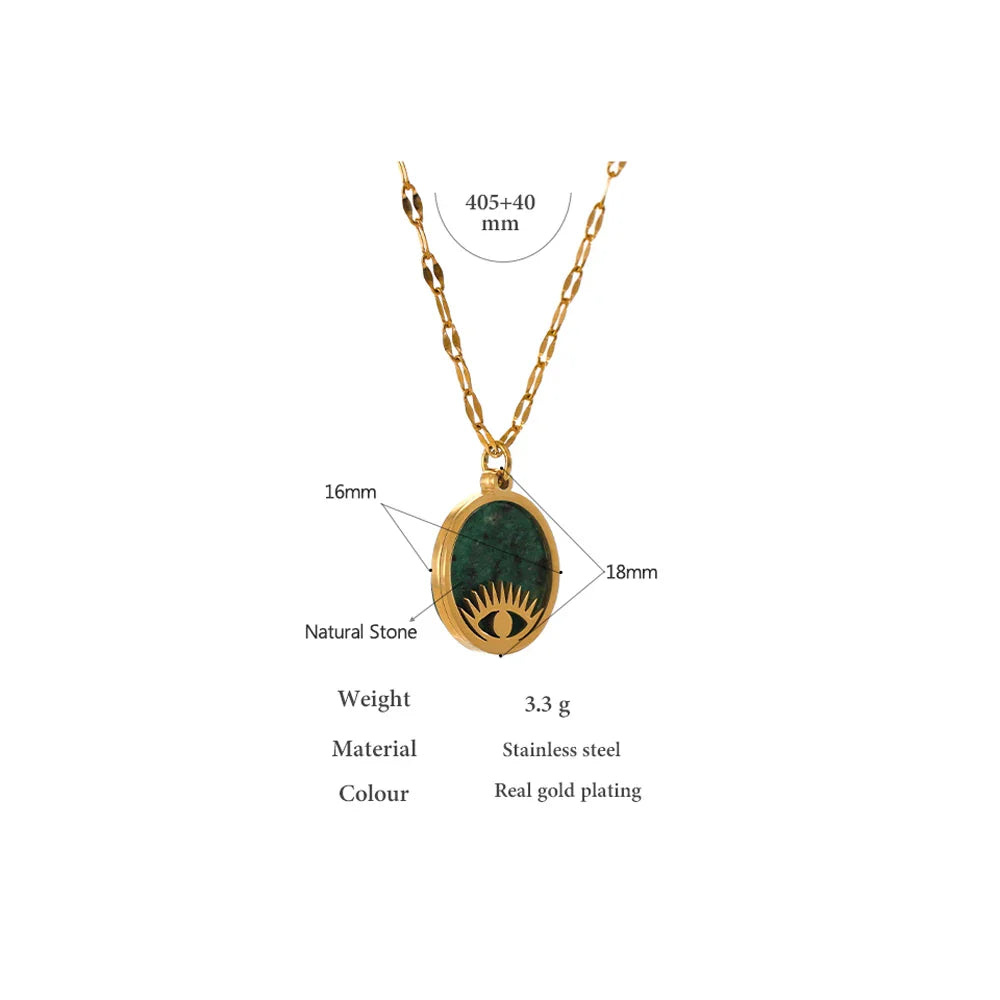 Oval Paperclip Necklace