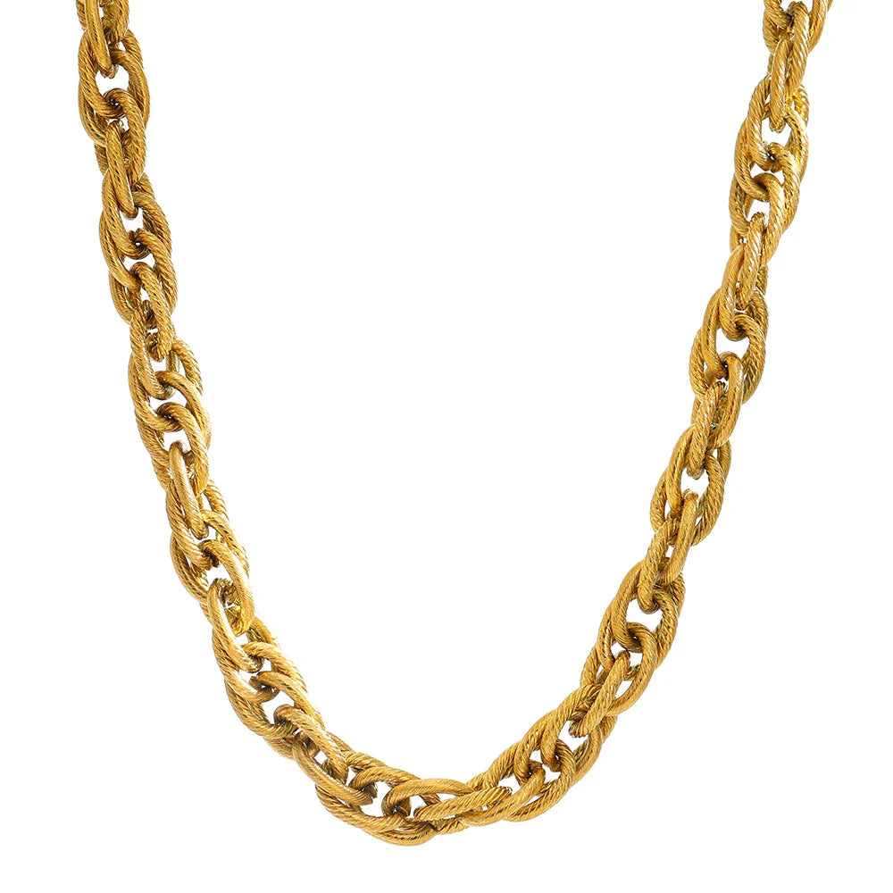 Gold-Plated Chain Necklace