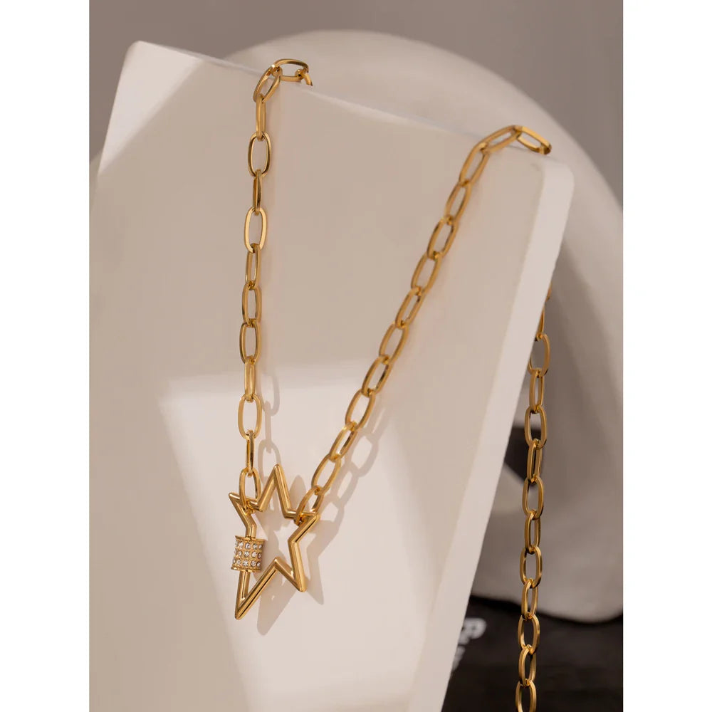 Gold Star Necklace