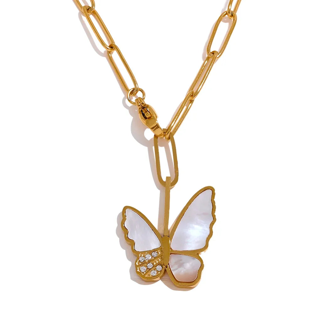Gold Butterfly Necklace