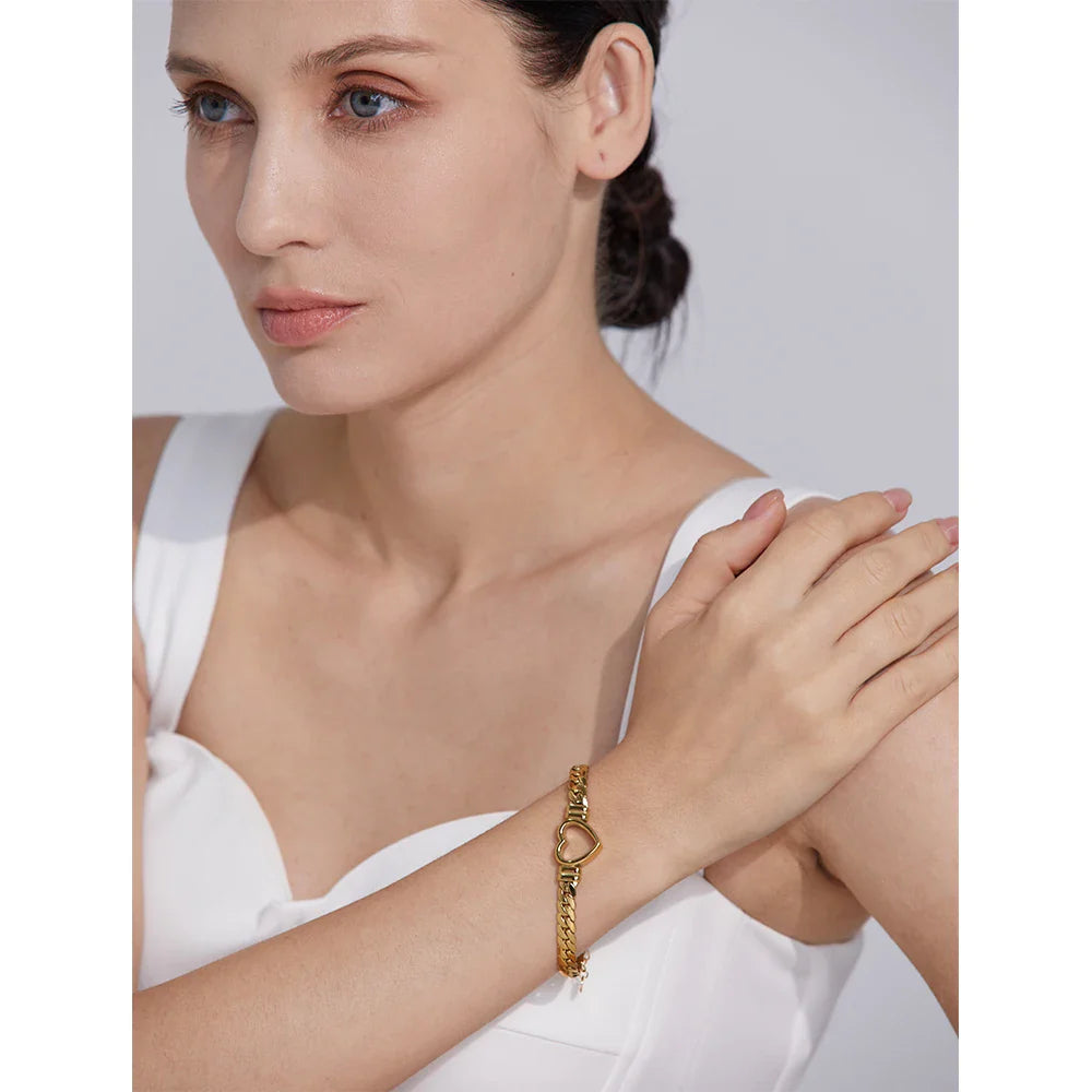 Heart Chain Bracelet