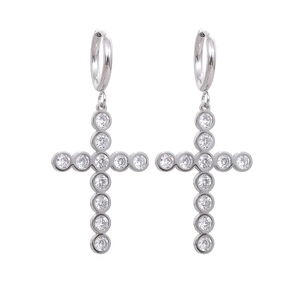 Cross earrings