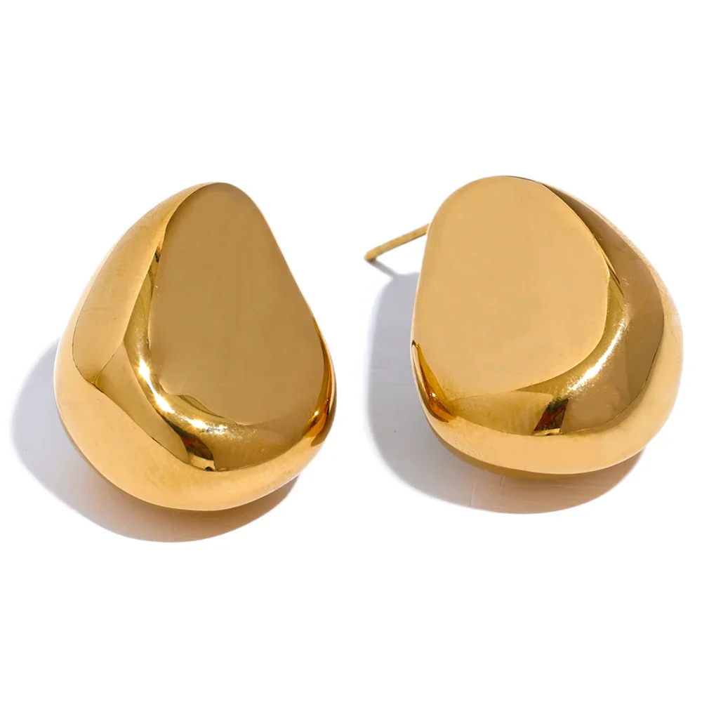 Geometric Hollow Stud Earrings