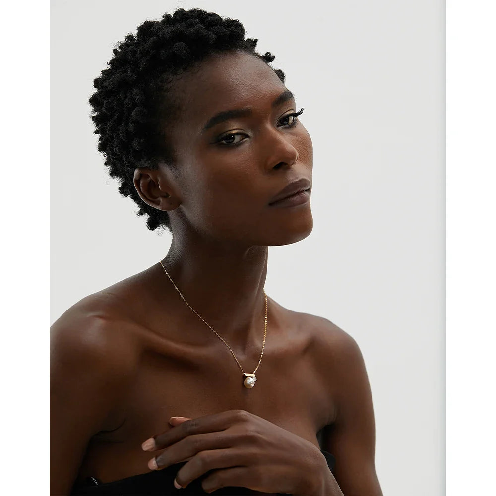 Golden Pearl Necklace