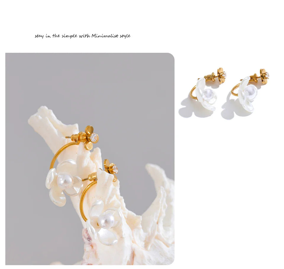 Flower Drop Earrings