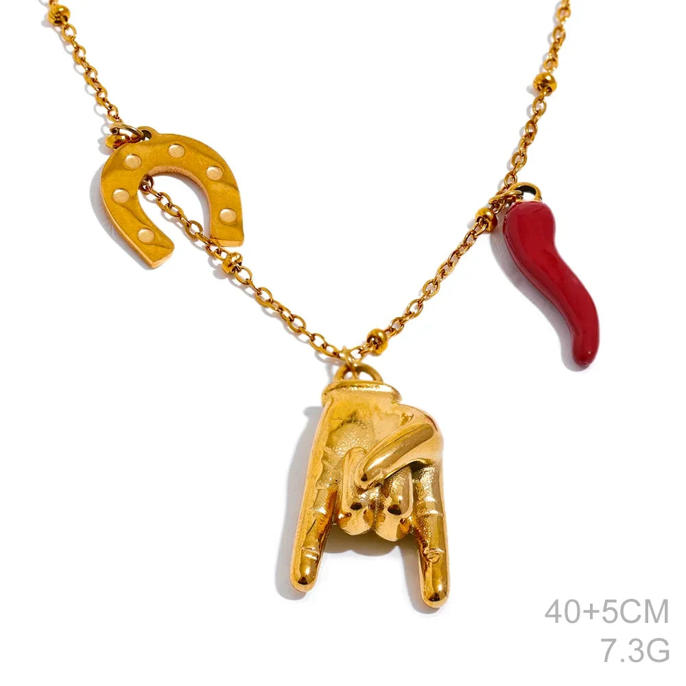 Red Chili Pendant Necklace