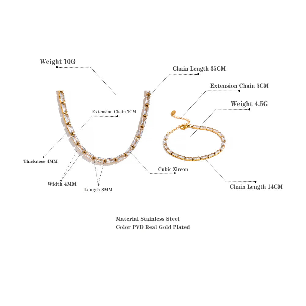 cz Tennis Necklace