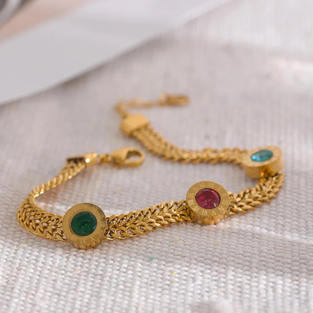 White CZ Cuban Chain Bracelet