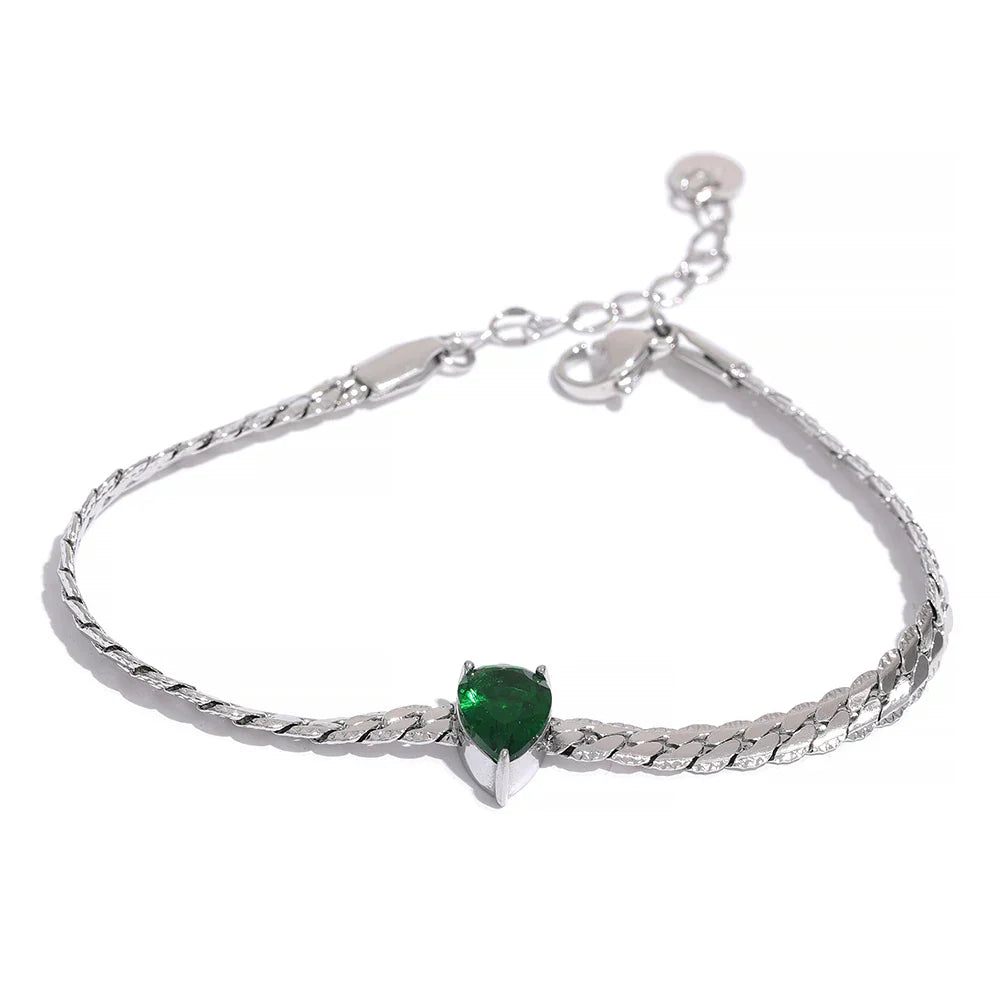 Bling CZ Necklace Bracelet Set