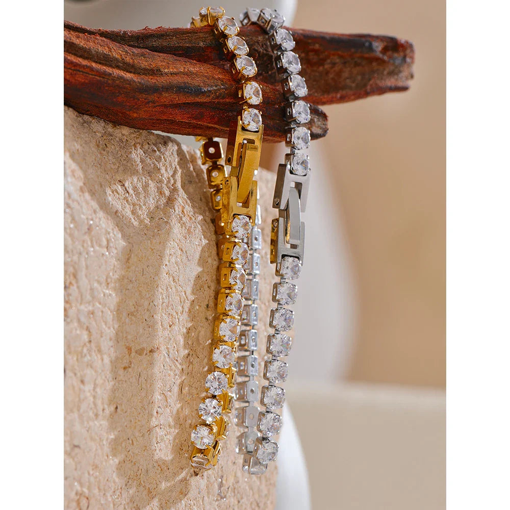 Cubic Zirconia Tennis Bracelet