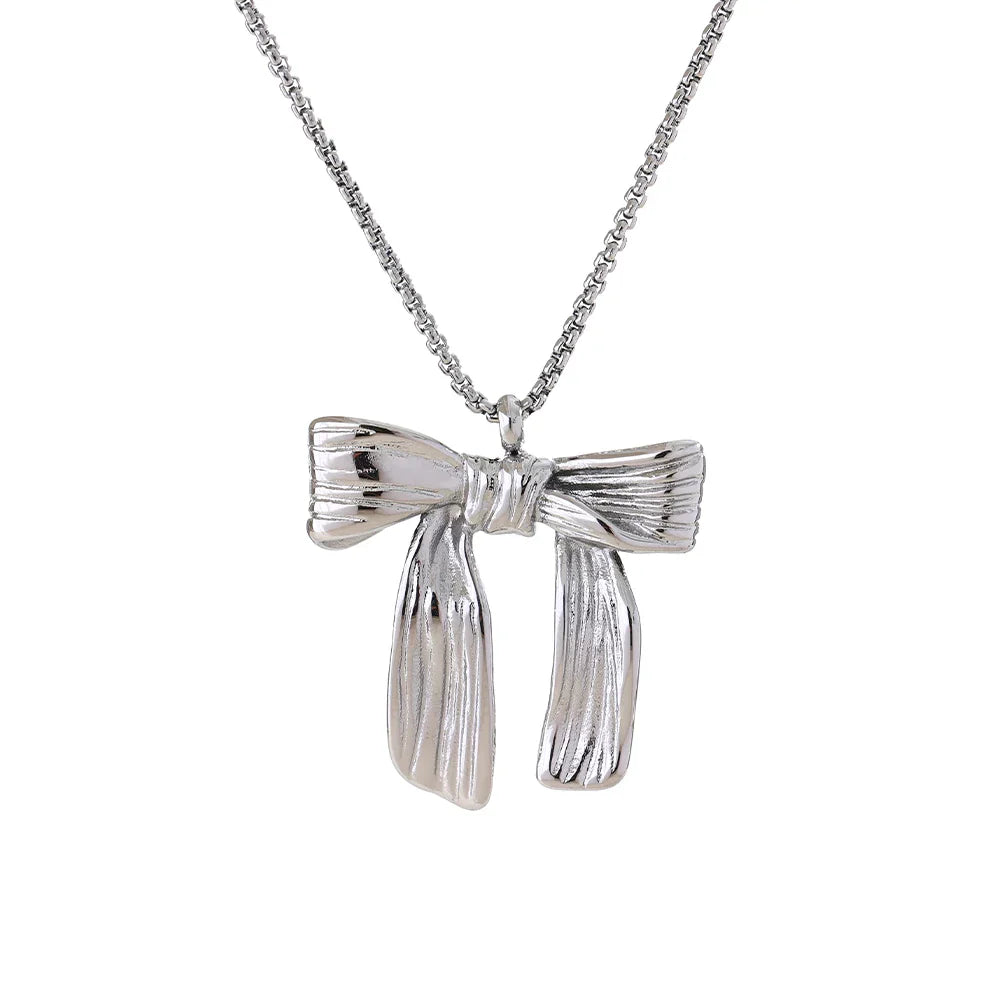 Bow Knot Pendant Necklace