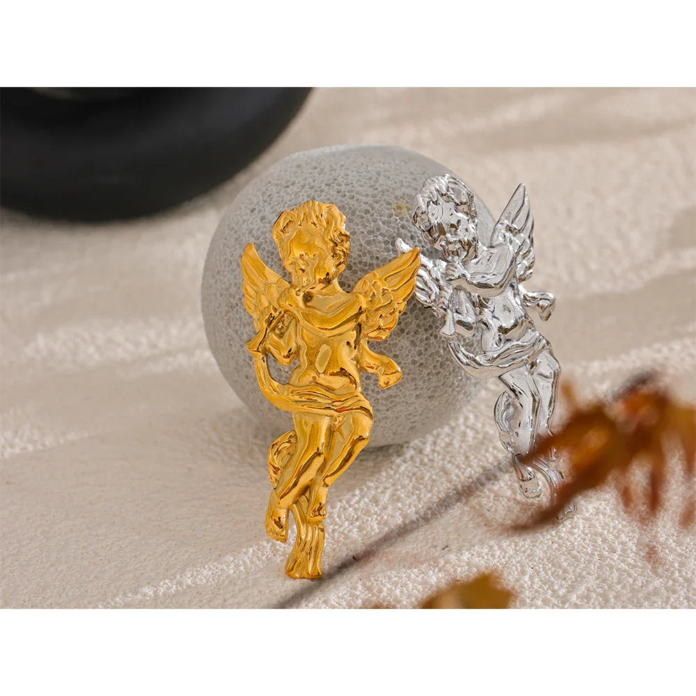 Angel Horn Brooch