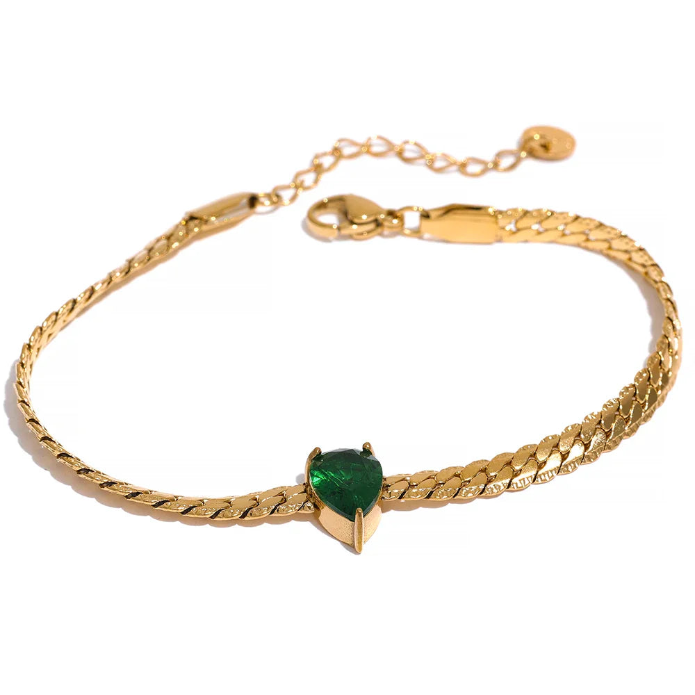 Bling CZ Necklace Bracelet Set