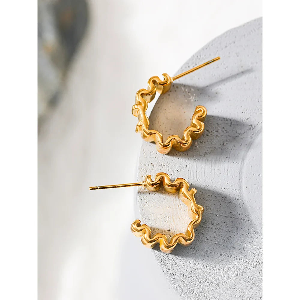 Twisted Hoop Earrings