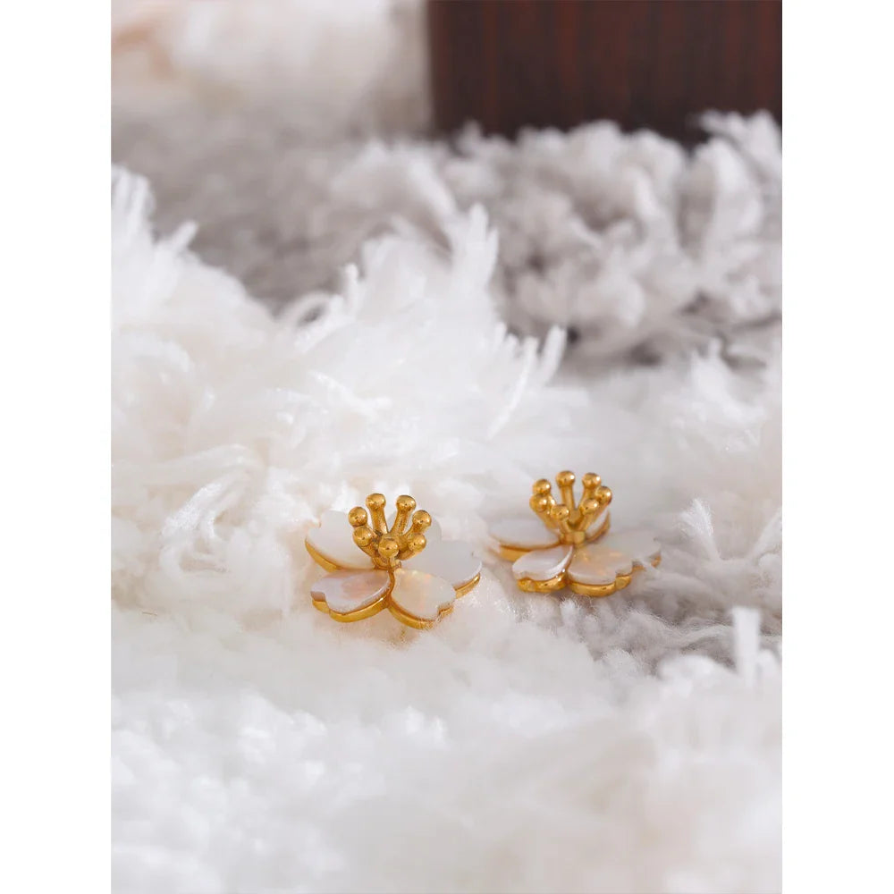 Flower Earrings Studs