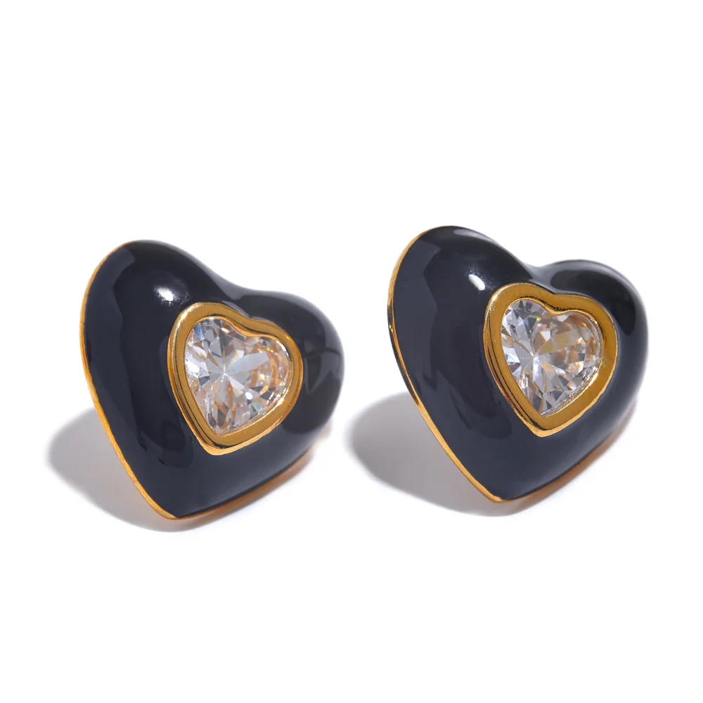 Heart Stud Earrings