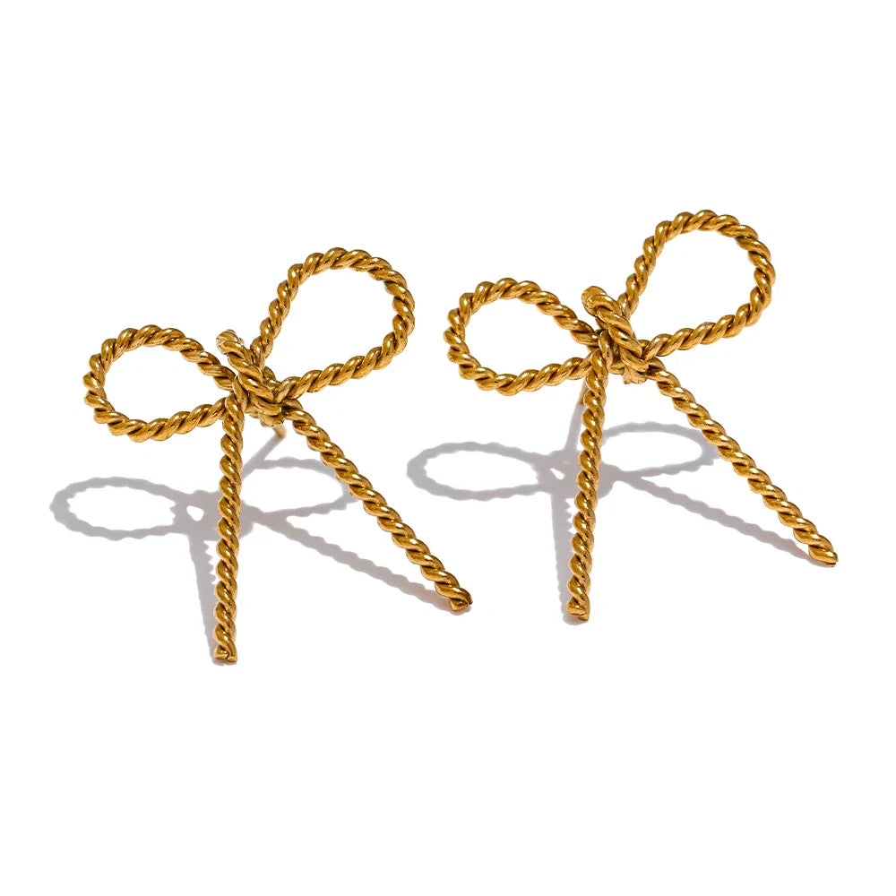 Bow Knot Stud Earrings
