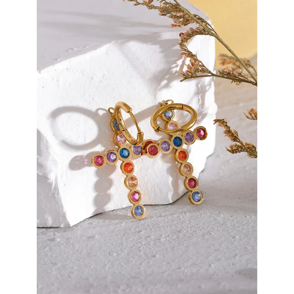 Cross earrings