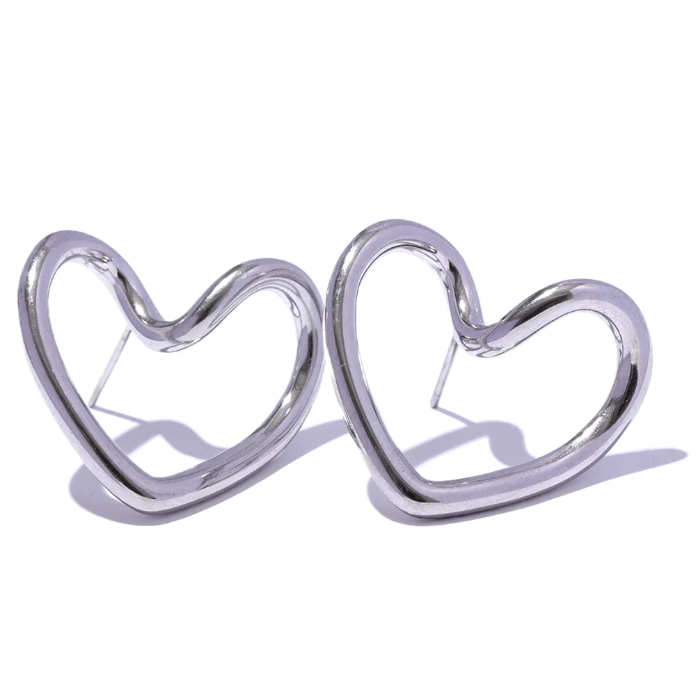 Minimalist Heart Studs