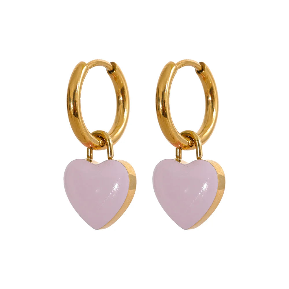 Heart Drop Earrings