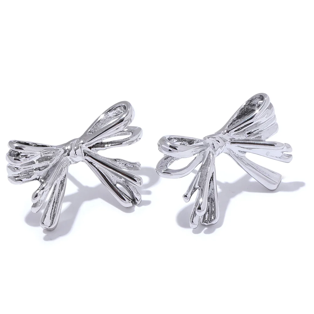 Charm Waterproof Bow Knot Stud Earrings