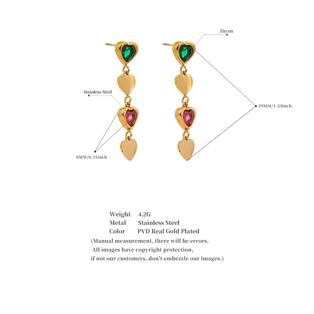 Cubic Zirconia Dangle Earrings