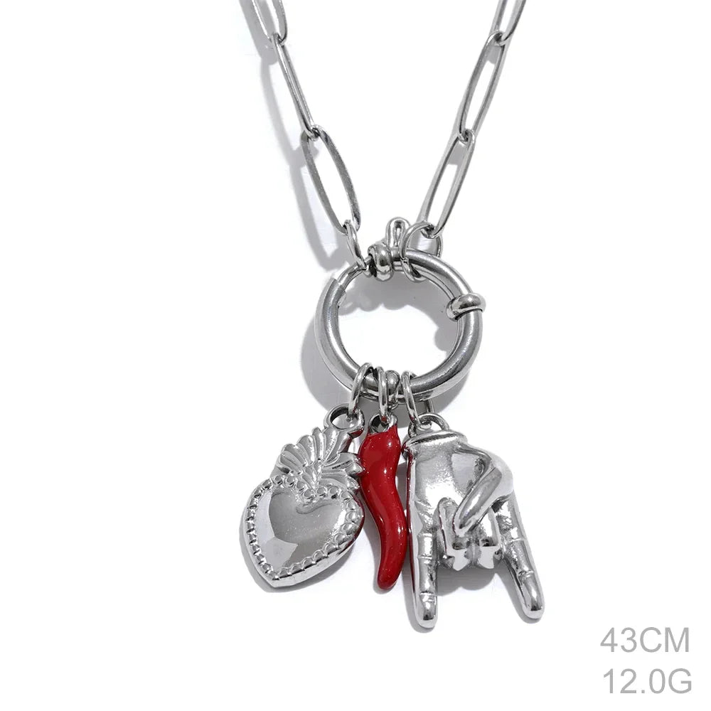 Red Chili Pendant Necklace