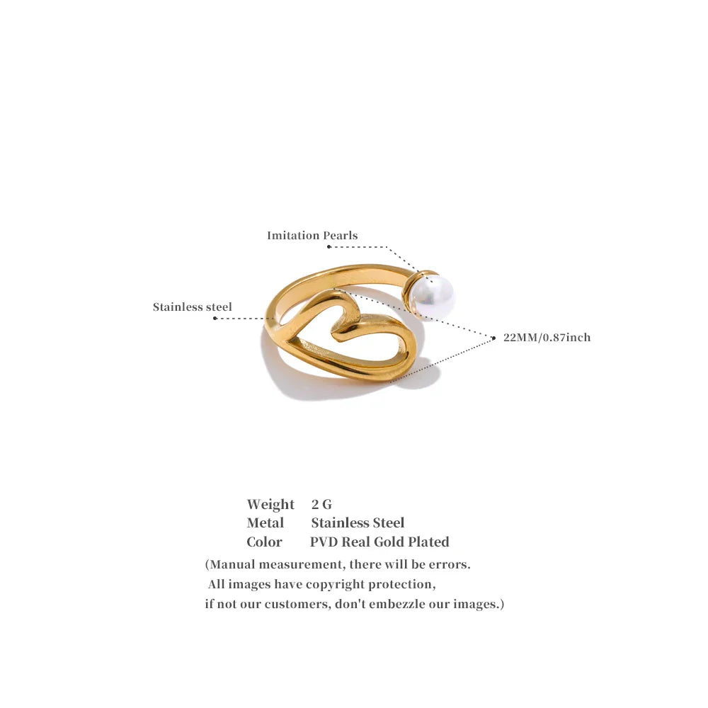 Gold Ring With Pearl