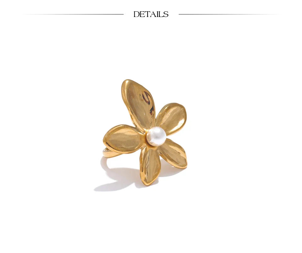 Silver Flower Ring