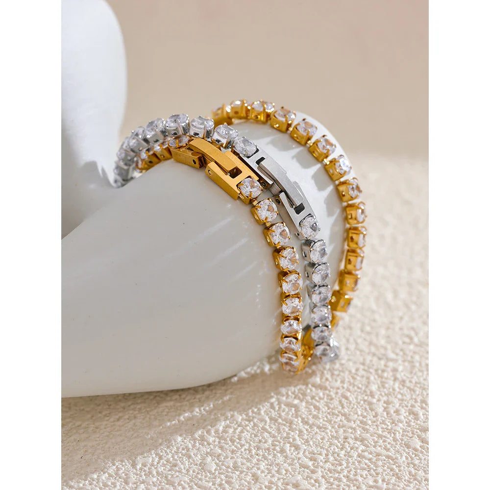 Cubic Zirconia Tennis Bracelet
