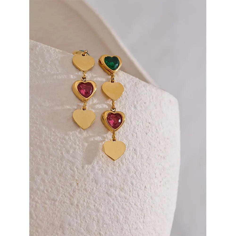 Cubic Zirconia Dangle Earrings
