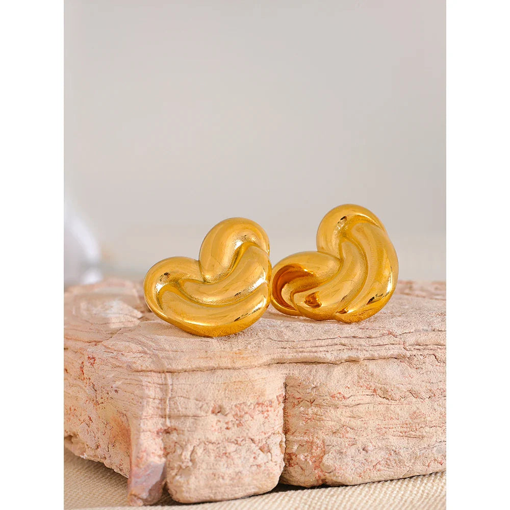 Heart studs