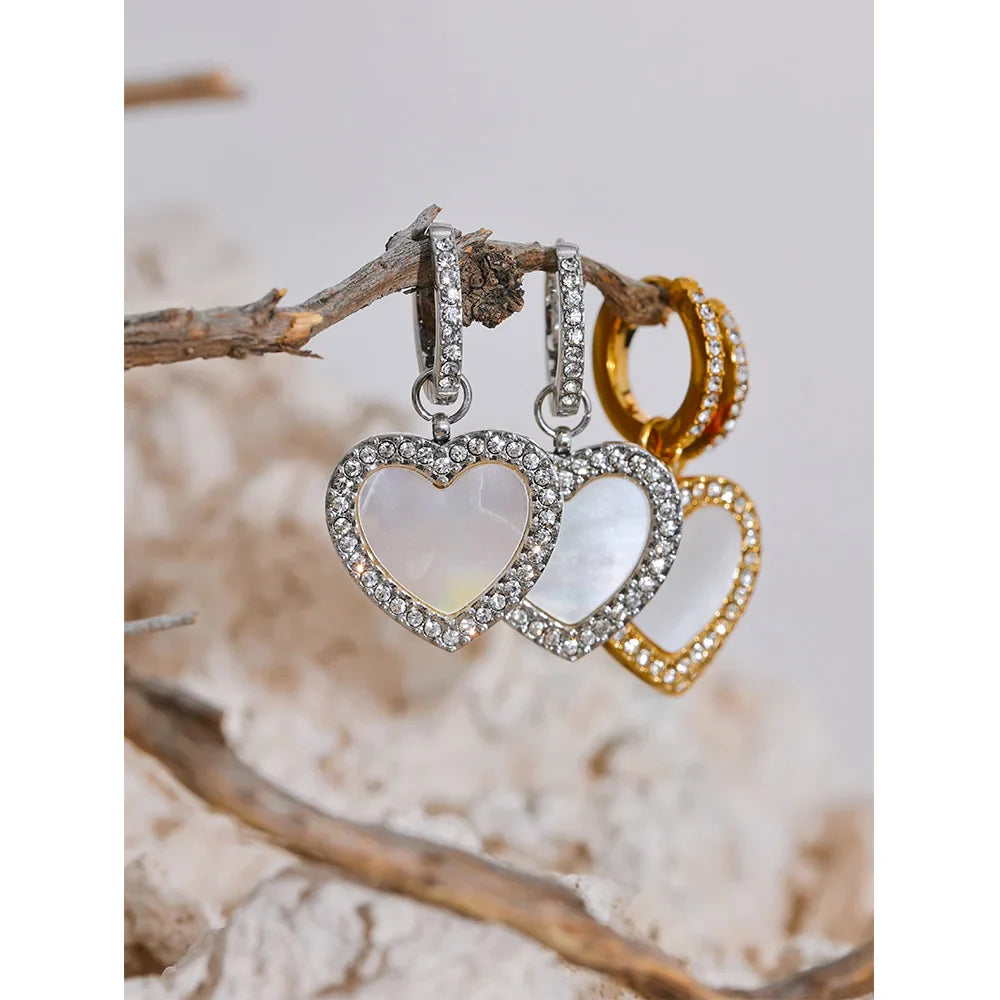 Dangle Heart Earrings