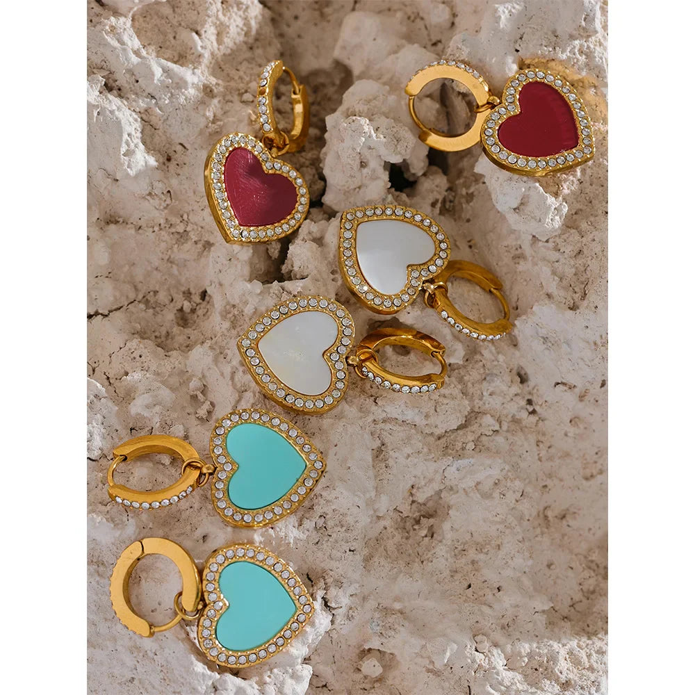 Dangle Heart Earrings
