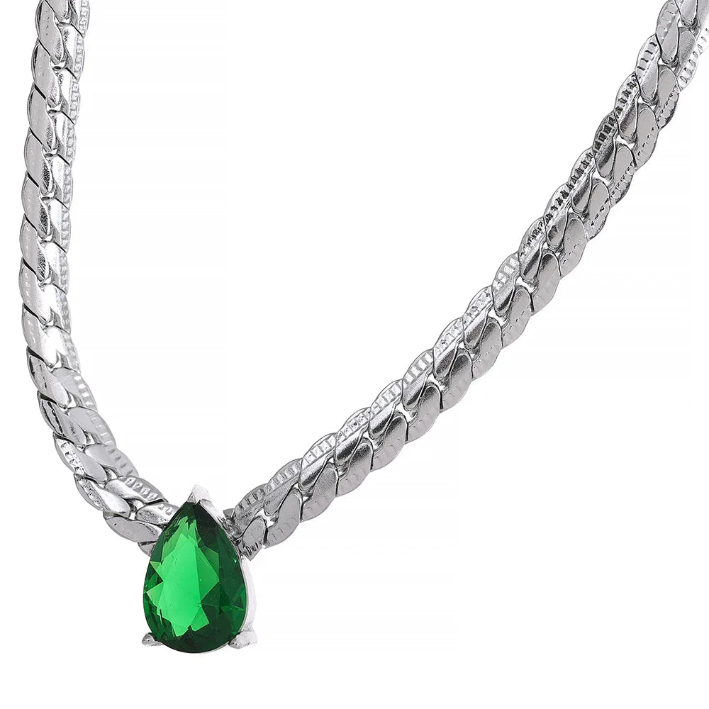Bling CZ Necklace Bracelet Set
