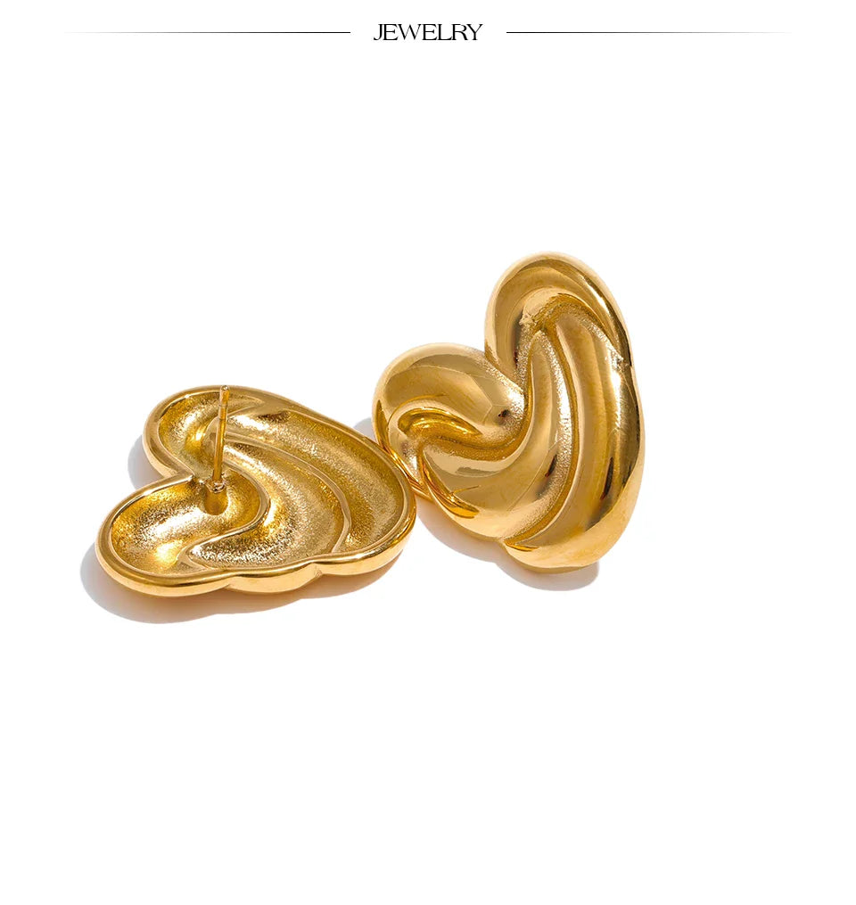 Heart studs