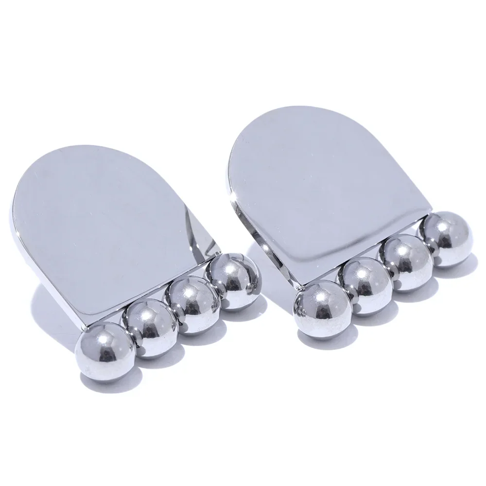 Geometric Beads Stud Earrings