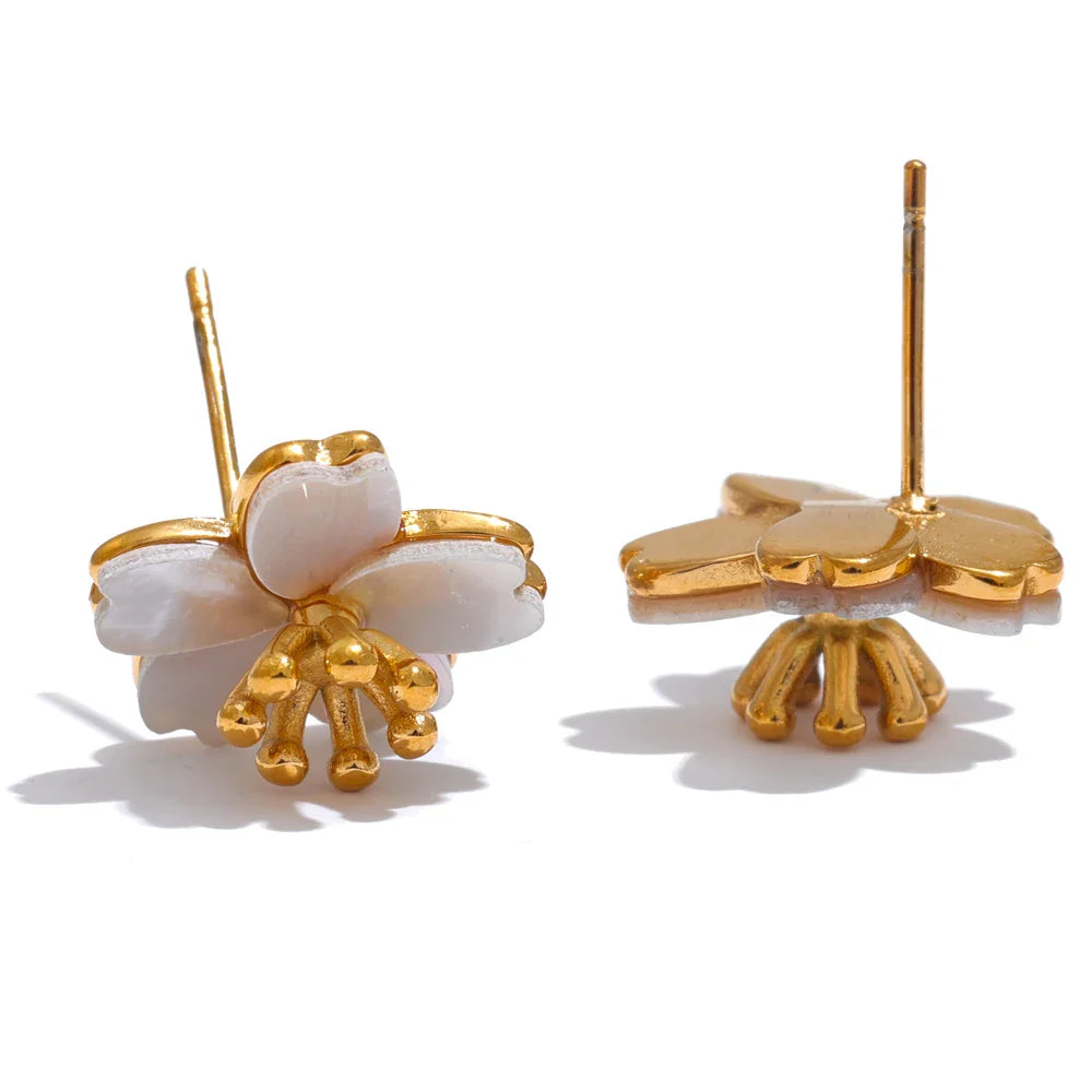 Flower Earrings Studs