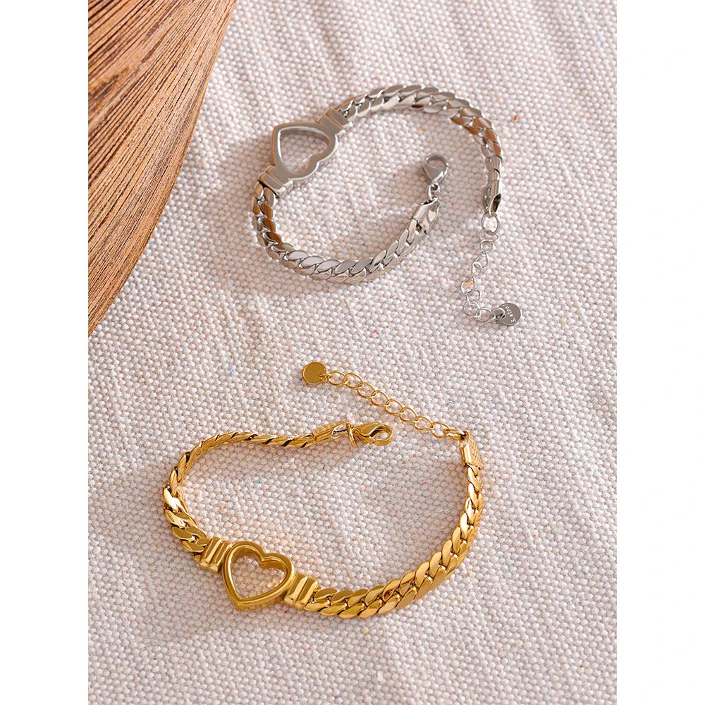 Heart Chain Bracelet