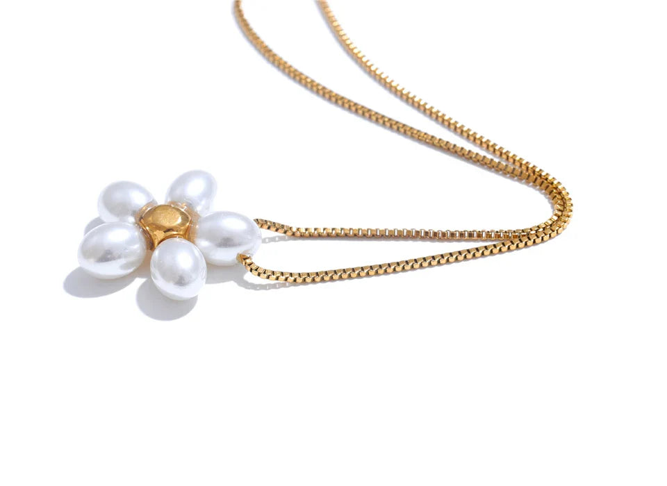 Gold Flower Pendant