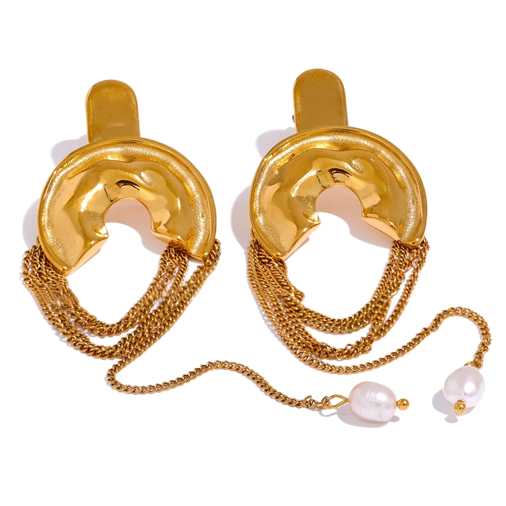 Drop Pearl Earrings