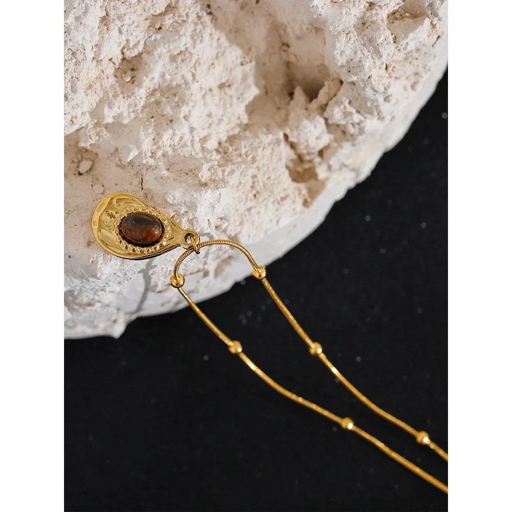 Tiger Eye Bead Necklace