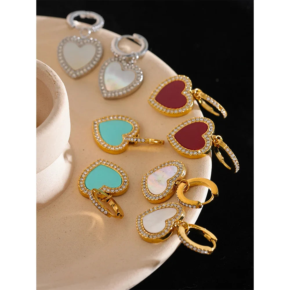 Dangle Heart Earrings