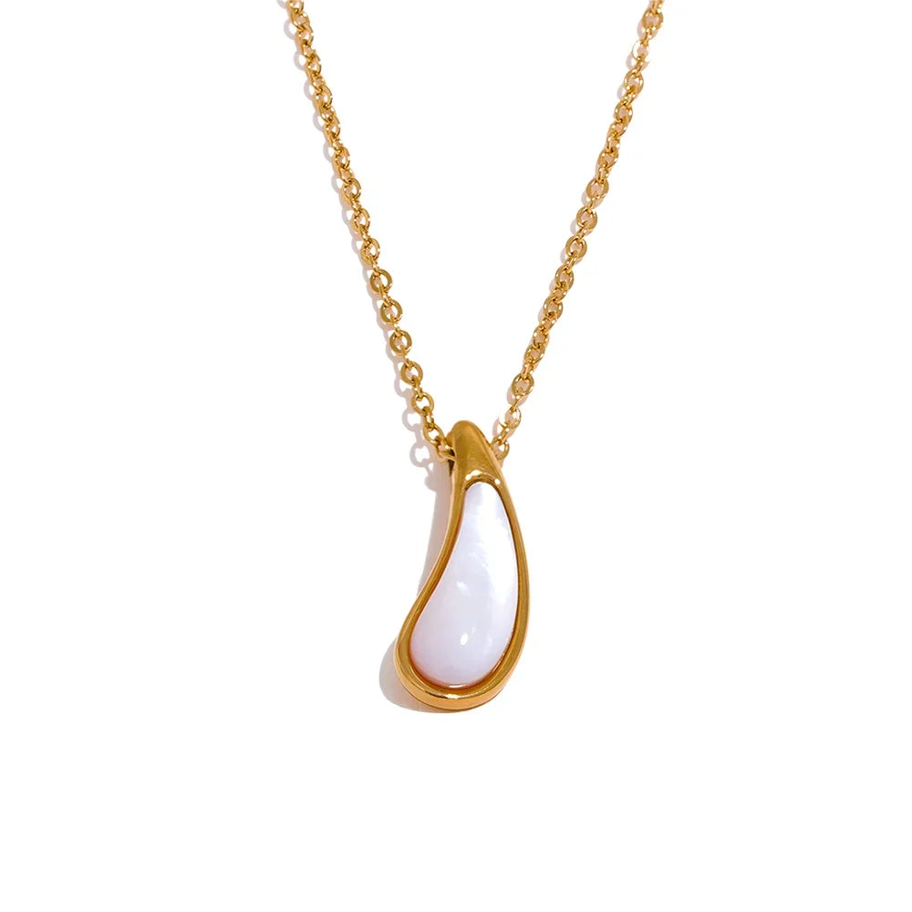 Teardrop Gold Necklace